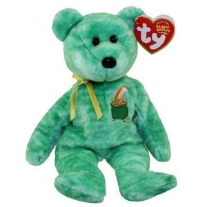 TY Beanie Baby - KILLARNEY the Irish Bear (8.5 inch) - St. Patrick's Day